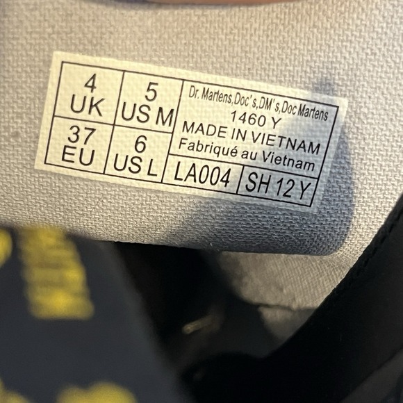 Dr. Martens 1460 Y English Garden Boots Youth Size 5 / Womens Size‎ 6 - Picture 9 of 9
